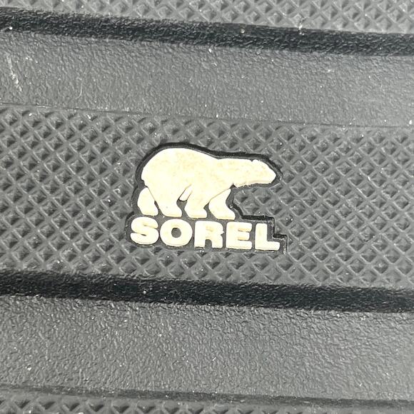 Sorel Torpeda Slide II Black Leather & Suede Sandals size 7.5 - Picture 10 of 13